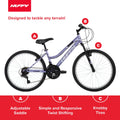 Huffy 24" Rock Creek Mountain Bike, Fits Riders 4'8" - 5'8", Purple, Adult, Women'S