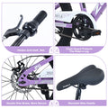 Zukka 20 in Kids Mountain Bike Steel Frame Hardtail Bicycle for Child Aged 7 - 10 Years Pink