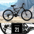 24" Hyper Bicycles Havoc Mountain Bike, Youth/Adult, Recommended Ages 10 - 14 Years Old, Black