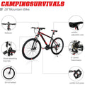 26 in 21 Speed explorer Red Black Mountain Bike