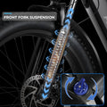 ANCHEER Electric Bike for Adults, 750W Ebike, 28MPH 60miles Electric Mountain Bike, 26" Fat Tire Electric Bicycle with 48V 15AH Battery, Rear Rack, Lockable Suspension Fork, 7 Speed, UL2849