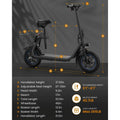 KEESTP Electric Bike with Basket for Pet, 3 Riding Modes Foldable Electric Scooter for Adults - up to 20 Miles 18.6MPH