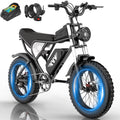 YVY 1500W Electric Bike for Adults, 33MPH 20'' Fat Tire Electric Motorcycle, 48V 20AH Removable Battery, 30 - 60 Miles Mountain Bike UL2849