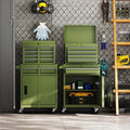 2 - in - 1 Rolling Tool Chest, 5-Drawer Tool Storage Cabinet with Wheels, Adjustable Shelf, Tool Box Organizer for Garage Warehouse Workshop