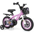 Costway 16" Kid'S Bike for 4 - 7 with Height - Adjustable Handlebar & Saddle Handbrake Blue