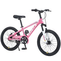 Zukka 20 in Kids Mountain Bike Steel Frame Hardtail Bicycle for Child Aged 7 - 10 Years Pink