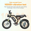 Electric Bike for Adults 20" Fat Tire, Max 32MPH Ebike, 1500W Peak E - Mountain Bike 48V 15ah UL2849