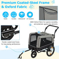 AECOJOY Dog Bike Trailer, Large 57'' Pet Bicycle Carrier for Small and Medium Dogs