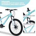 Zukka 20 in Kids Mountain Bike Steel Frame Hardtail Bicycle for Child Aged 7 - 10 Years Pink