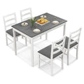 Costway 5-Piece Solid Wood Dining Set for Kitchen