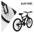 24" Hyper Bicycles Havoc Mountain Bike, Youth/Adult, Recommended Ages 10 - 14 Years Old, Black