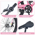 Zukka 20 in Kids Mountain Bike Steel Frame Hardtail Bicycle for Child Aged 7 - 10 Years Pink