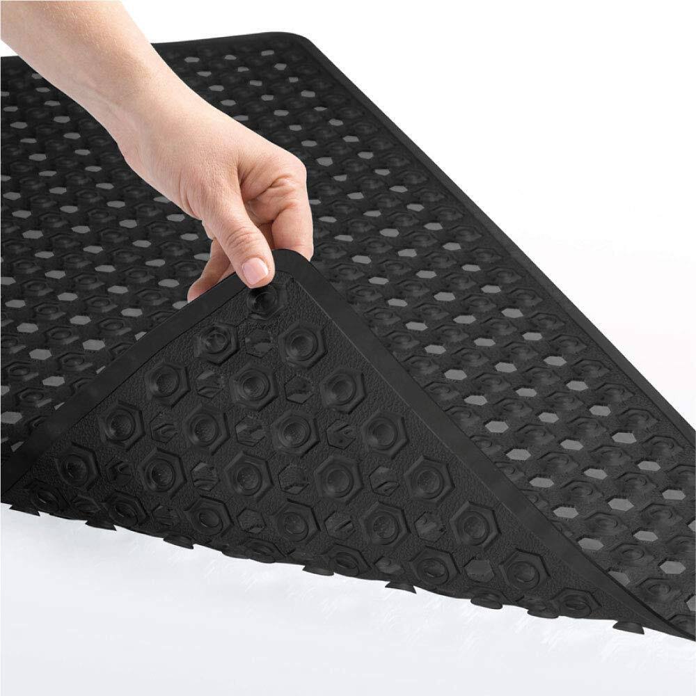 Gorilla Grip Patented Bath Tub and Shower Mat, 35x16, Machine Washable, Extra Large Bathtub Mats with Drain Holes and Suction Cu