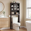 Tangkula Over Toilet Storage Cabinet with Sliding Barn Door