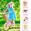 XJD Girls Bike for Toddlers and Kids Ages 2 - 12 Years Old, 12 14 16 in Kids Bike with Training Wheels & Basket, 20 in Girls Bicycle with Handbrake & Kickstand
