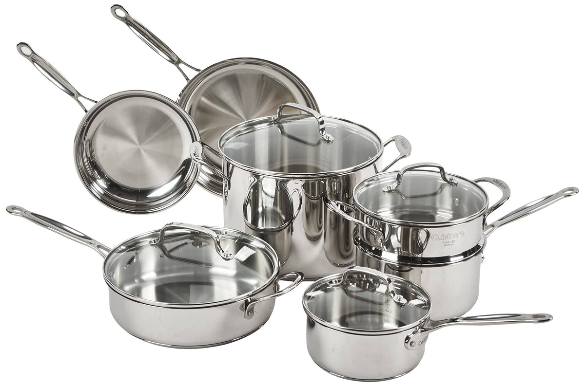 Cuisinart 77 - 11g Chef's Classic Stainless 11-Piece Cookware Set