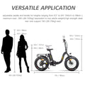 Folding Electric Bike for Adults, Ebikes for Adults 7 Speed Powerful 750W BAFANG Motor 20" 4.0 Fat Tire Foldable Mountain Snow Ebikes with Removable Lithium Battery
