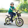 Costway 16" Kid'S Bike for 4 - 7 with Height - Adjustable Handlebar & Saddle Handbrake Blue