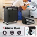 2 - in - 1 Rolling Tool Chest, 5-Drawer Tool Storage Cabinet with Wheels, Adjustable Shelf, Tool Box Organizer for Garage Warehouse Workshop