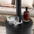 50,000 BTU Propane Outdoor Heater, Round Patio Heater with Stainless Steel Burner, Tip - Over, Flame - Out Protection, Wheels, CSA Certificated
