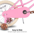 JOYSTAR Girls Bike for 2 - 12 Years Old Toddlers and Kids, 12" 14" 16" Kids Bike with Training Wheels & Basket, 20 in Kid'S Bicycle with Kickstand, Retro Style Bikes