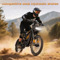 Arkveld Electric Bike for Adults, Peak - 3000W, Max 40MPH and 80miles Electric Motorcycle, 25" Fat Tire Dirt Bike, APEX1 7 - Speed E - Bike，white