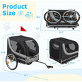 AECOJOY Dog Bike Trailer, Large 57'' Pet Bicycle Carrier for Small and Medium Dogs