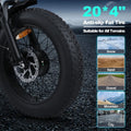 3000W(Peak) Motor 35MPH SMARTRAVEL ST202 Electric Dirt Bike for Adults, 52V50AH Dual Battery Ebike, 92+ Miles Range, 20" Motorcycle Tire UL2849 Certified, Full Suspension