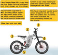 6000W(Peak) Motor 60V/35ah Battery, Freego X2pro Electric Motorcycle for Adults, Electric Bike 50MPH/7 Speed Off Road Electric Bicycle, 19x2 Full Suspension/Four - Piston Hydraulic Brake UL2849MTB