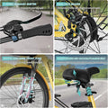 MOONCOOL Electric Bicycle for Adults 350W, 7 - Speed Ebike with 36V 10.4ah Removable Battery， 40 Miles Range, 20 Mph Electric Commuter Bike for Women Men, Certified to UL 2849 by SGS