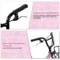 20 in Kids Bike for Boys Girls, 1 Speed Children Bicycle with Basket, Rear Seat, Chain Guard, Coaster Brake and V - Brake, Steel Frame Kids Bike for Ages 6 - 12 Years Old Birthday Gift, Purple