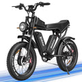 1500W MTB Electric Bicycle 48V 20ah Removable Battery E - Bike，electric Bike for Adults 20" Fat Tire Electric Motorcycle, Shimano 7 Speed Full Suspension Mountain Bike UL2849