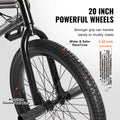 KFFKFF BMX Cycle, Freestyle Bike with 20 - Inch Wheels, BMX Racing Cycle with 360° Rotator and Four Pegs, Suitable for Novice to Skilled Riders, BMX Bikes for Teens and Adults
