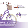 Bstjewey 20 in Girls Bike with Basket, Kids Bicycle for Ages 7 - 13