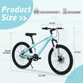Zukka 20 in Kids Mountain Bike Steel Frame Hardtail Bicycle for Child Aged 7 - 10 Years Pink