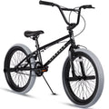 Cubsala 20 in Kids BMX Bike Freestylefor Age 6 - 14 Years Old Boys Girls with 4 Pegs, Black with Red Tires