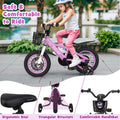 Costway 16" Kid'S Bike for 4 - 7 with Height - Adjustable Handlebar & Saddle Handbrake Blue