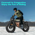 3000W(Peak) Motor 35MPH SMARTRAVEL ST202 Electric Dirt Bike for Adults, 52V50AH Dual Battery Ebike, 92+ Miles Range, 20" Motorcycle Tire UL2849 Certified, Full Suspension