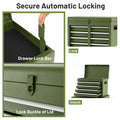 2 - in - 1 Rolling Tool Chest, 5-Drawer Tool Storage Cabinet with Wheels, Adjustable Shelf, Tool Box Organizer for Garage Warehouse Workshop