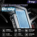 6000W(Peak) Motor 60V/35ah Battery, Freego X2pro Electric Motorcycle for Adults, Electric Bike 50MPH/7 Speed Off Road Electric Bicycle, 19x2 Full Suspension/Four - Piston Hydraulic Brake UL2849MTB