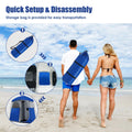 Favory Double - Room Shower Tent, Oversize Space Privacy Shelter for Camping with Floor, Portable Camping Changing Tent with Removable Rain Fly, Storage Bag for Dressing, Toilet, Brown