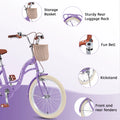 Bstjewey 20 in Girls Bike with Basket, Kids Bicycle for Ages 7 - 13