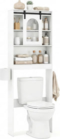 Tangkula Over Toilet Storage Cabinet with Sliding Barn Door