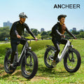 ANCHEER Electric Bike for Adults, 750W Ebike, 28MPH 60miles Electric Mountain Bike, 26" Fat Tire Electric Bicycle with 48V 15AH Battery, Rear Rack, Lockable Suspension Fork, 7 Speed, UL2849