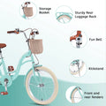 Bstjewey 20 in Girls Bike with Basket, Kids Bicycle for Ages 7 - 13