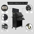 8 Drawer Large Capacity Rolling Toolbox, Detachable Cabinet Storage Tool Chest with Wheels, Tool Storage Cabinet with Lock for Workshop Garage