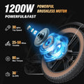 1500W MTB Electric Bicycle 48V 20ah Removable Battery E - Bike，electric Bike for Adults 20" Fat Tire Electric Motorcycle, Shimano 7 Speed Full Suspension Mountain Bike UL2849