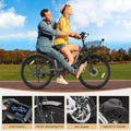 MOONCOOL Electric Bicycle for Adults 350W, 7 - Speed Ebike with 36V 10.4ah Removable Battery， 40 Miles Range, 20 Mph Electric Commuter Bike for Women Men, Certified to UL 2849 by SGS
