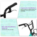 20 in Kids Bike for Boys Girls, 1 Speed Children Bicycle with Basket, Rear Seat, Chain Guard, Coaster Brake and V - Brake, Steel Frame Kids Bike for Ages 6 - 12 Years Old Birthday Gift, Purple