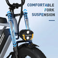 COLORWAY 750W 20"x4.0 Fat Tire Electric Bike, 48V 15ah Battery, Off - Road E - Bike for Adults, UL2849 Certified